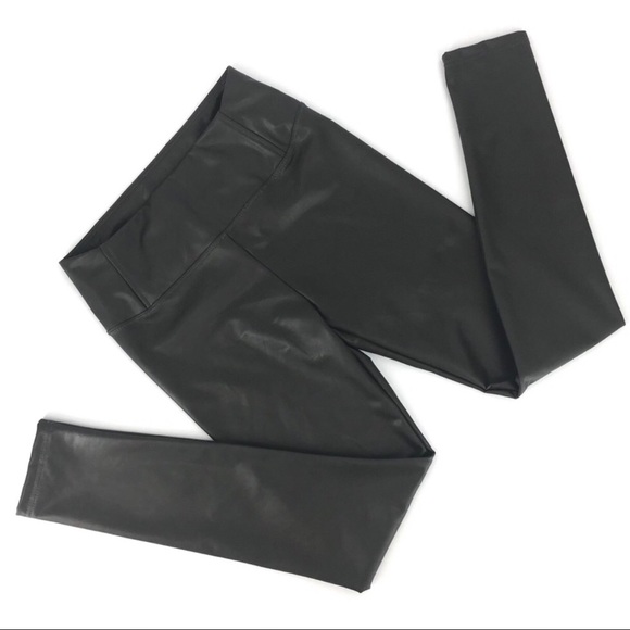 7 For All Mankind Vegan Leather Leggings, Medium - Picture 1 of 5